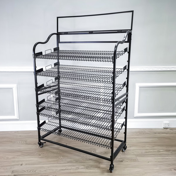 Rebrilliant Kirendeep Wide Bakery Display Rack On Wheels Wayfair
